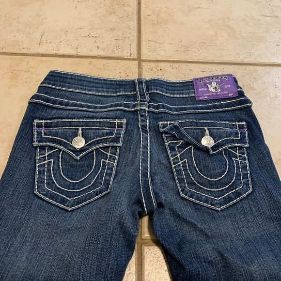 True Religion Women's Rocco Skinny Jeans with Flaps - Size 26 - Dark Wash - Picture 8 of 13